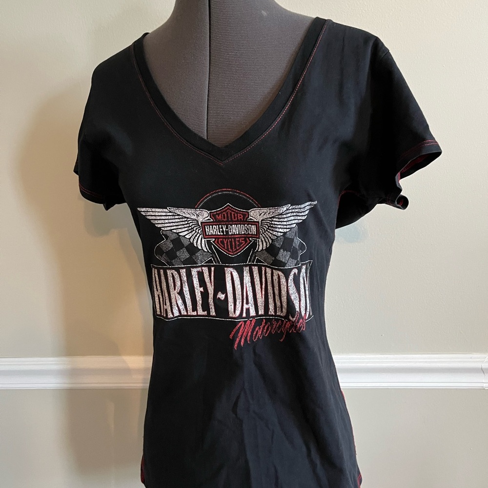 🎀🎀🎀Lot of 3 Harley Davidson tee shirts ladies Large